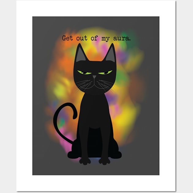 Get out of my aura Wall Art by uncutcreations